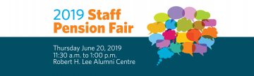 You’re invited to the 2019 Staff Pension Plan Fair